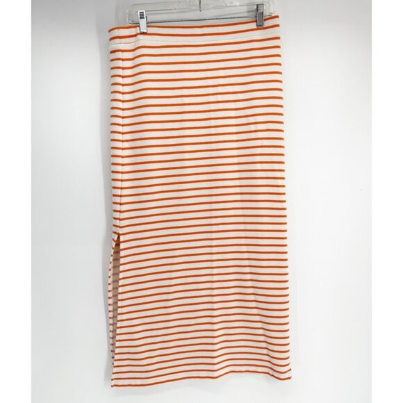 Splendid Royale Midi Skirt in Persimmon Stripe XL - Picture 4 of 5
